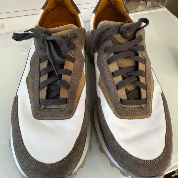 Magnanni Brown & White Onyx Water Resistant Sneaker - Picture 9 of 14